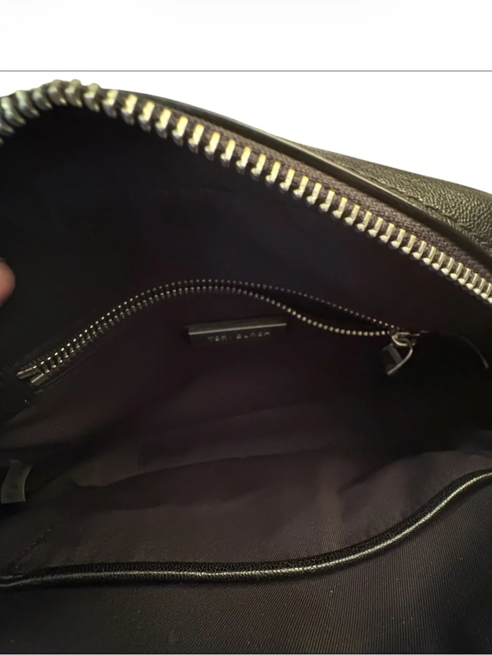 TORY BURCH Kira Black Quilted Leather Shoulder/Crossbody Bag